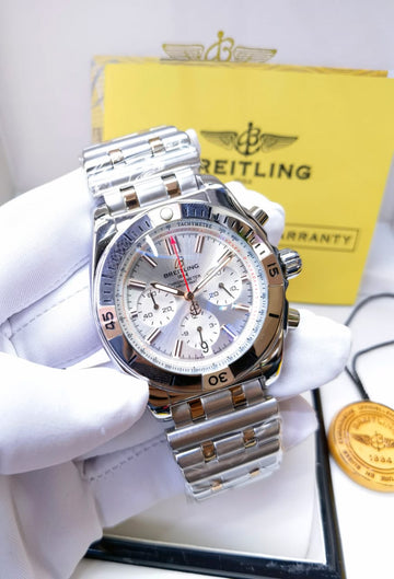Breitling Chronograph Stainless Steel Watch with Tachymeter